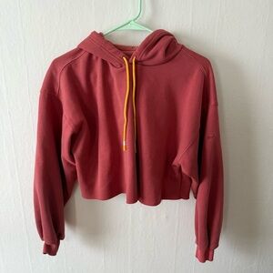 Fabletics Red Cropped Hoodie
